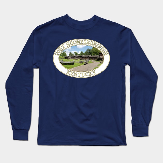 Fort Boonesborough in Kentucky Long Sleeve T-Shirt by GentleSeas